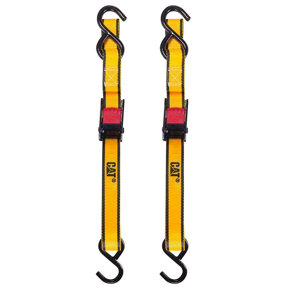 10 ft. x 1 in. Cambuckle Tie-Down Straps 400 lbs. (2-Pack) - Hercitys