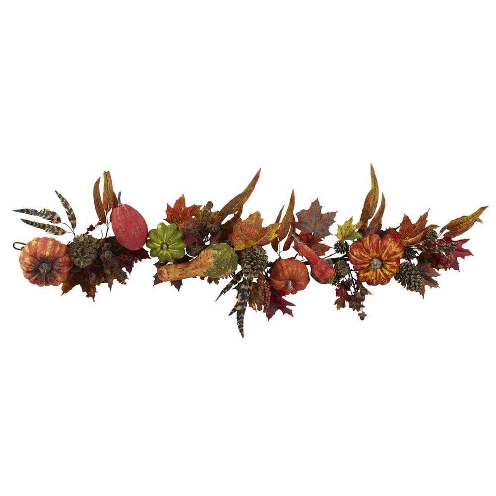 54 in. Pumpkin and Gourd Garland - Hercitys