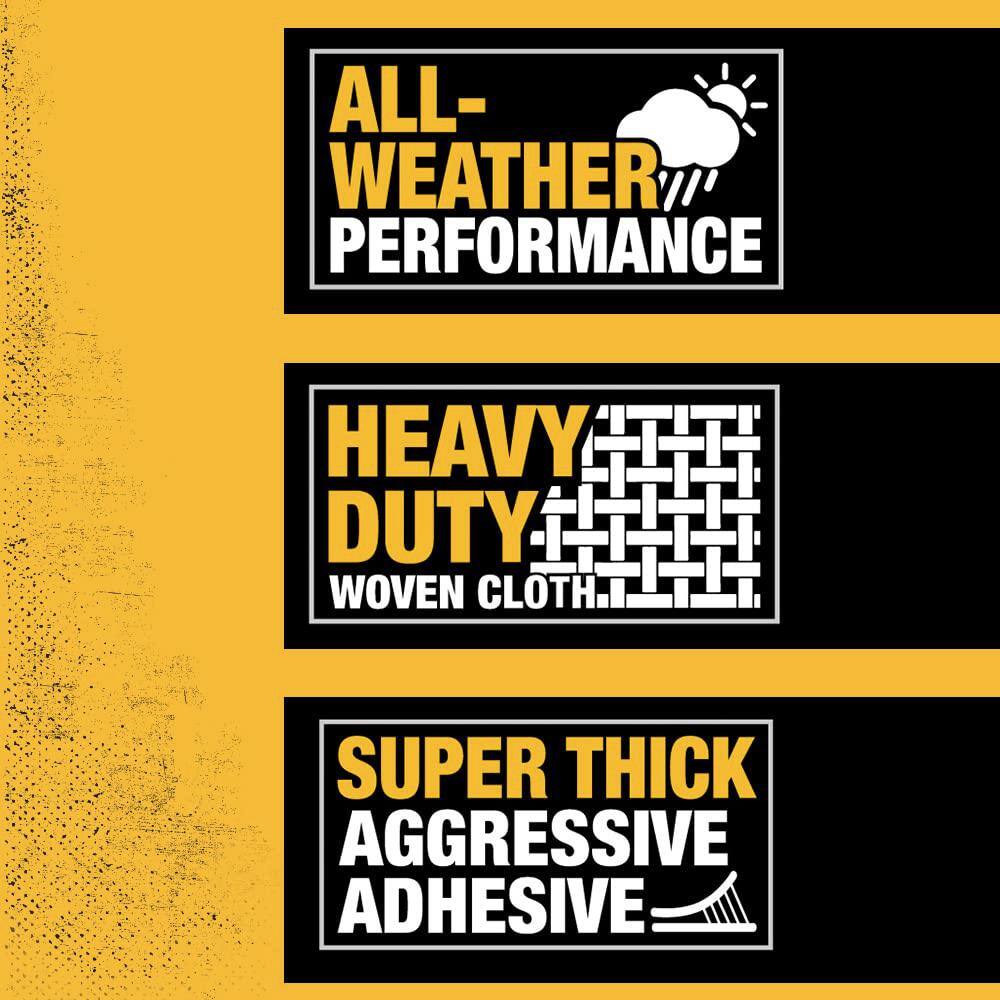 1.88 in. x 30 yds. Ultra-Tough Black Duct Tape (1-Pack) - Hercitys