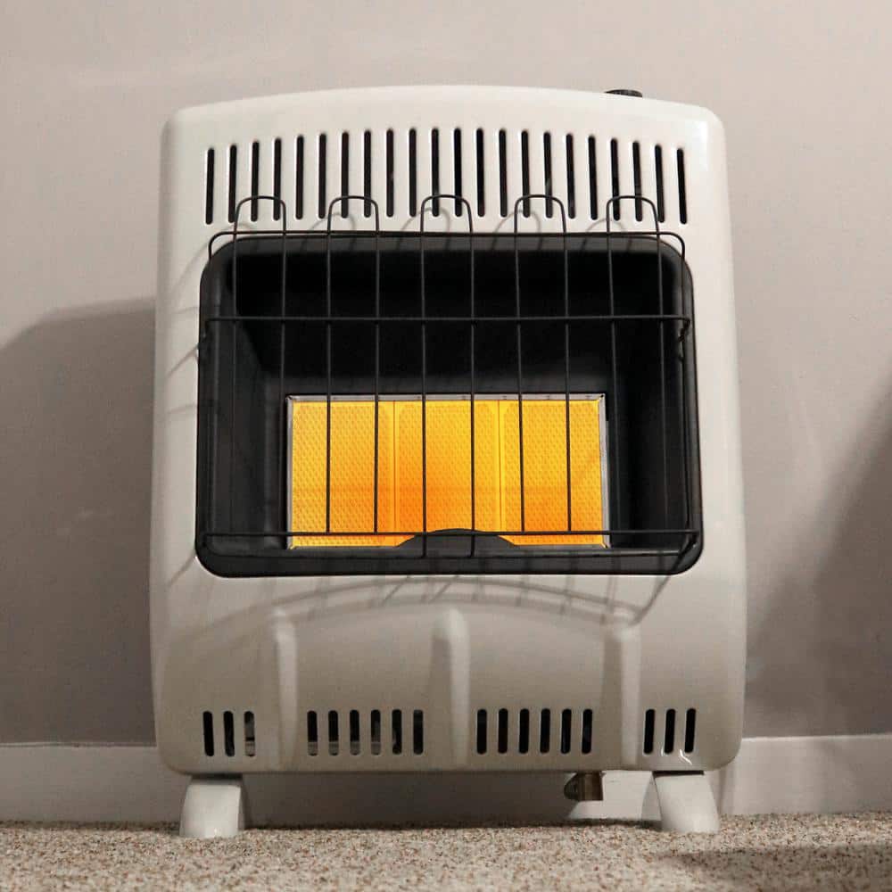 10,000 BTU Vent Free Radiant Natural Gas or Propane Dual Fuel Indoor Space Heater - Hercitys
