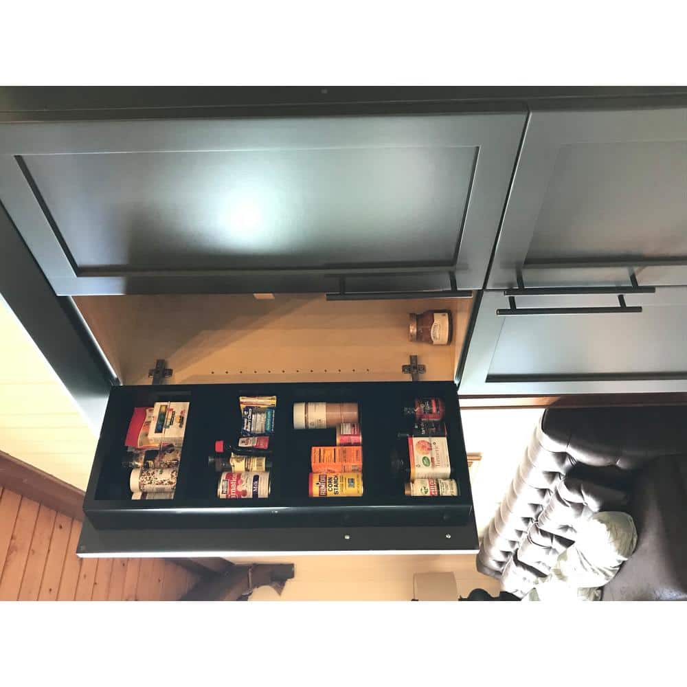 3.5 in. x 14 in. x 35 in. Cityscape White Enamel Wood Spice Rack - Hercitys