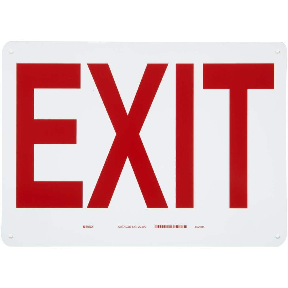 10 in. x 14 in. Exit Sign - Hercitys