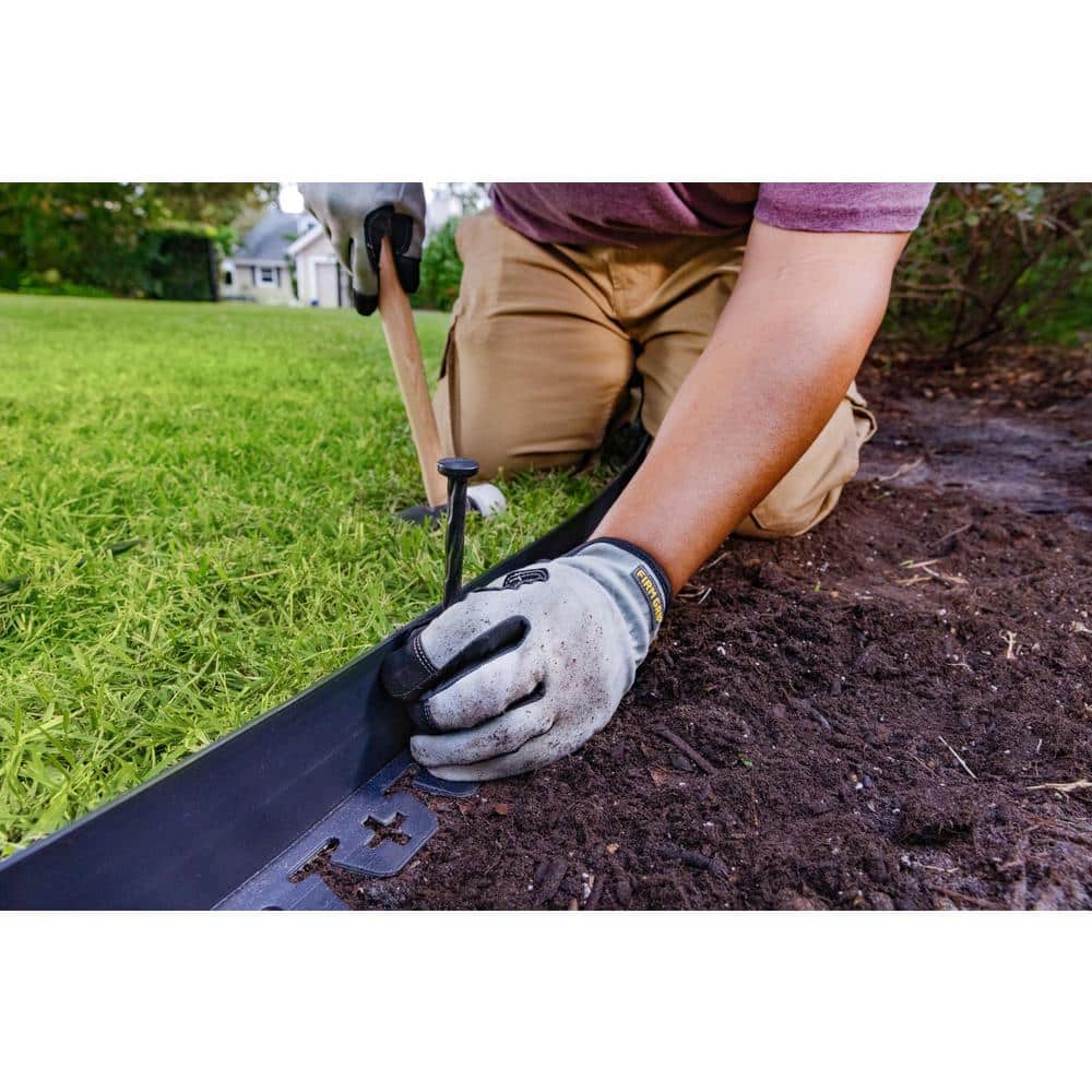 100 ft. Heavy-Duty No-Dig Plastic Landscape Edging - Hercitys
