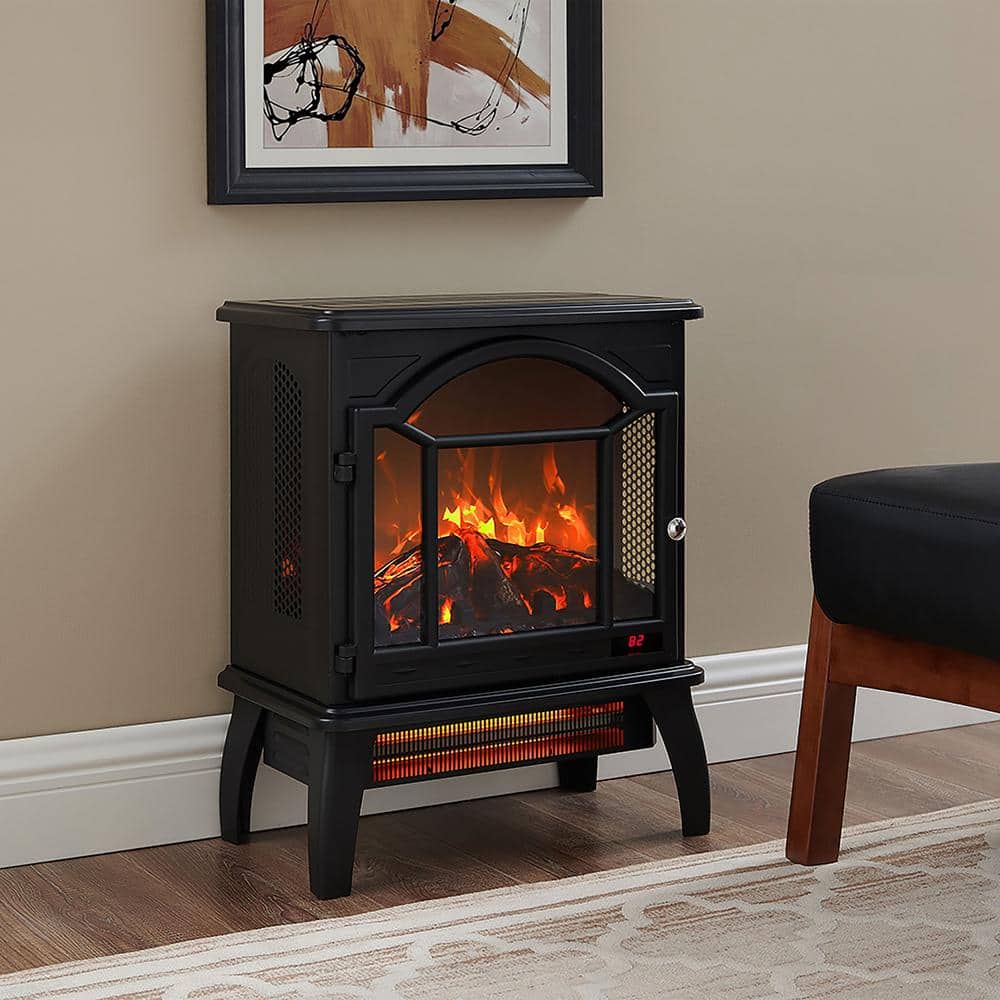400 sq. ft. 18 in. Electric Stove with Remote - Hercitys