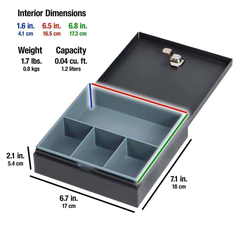 0.04 cu. ft. Money Safe Cash Box - Hercitys