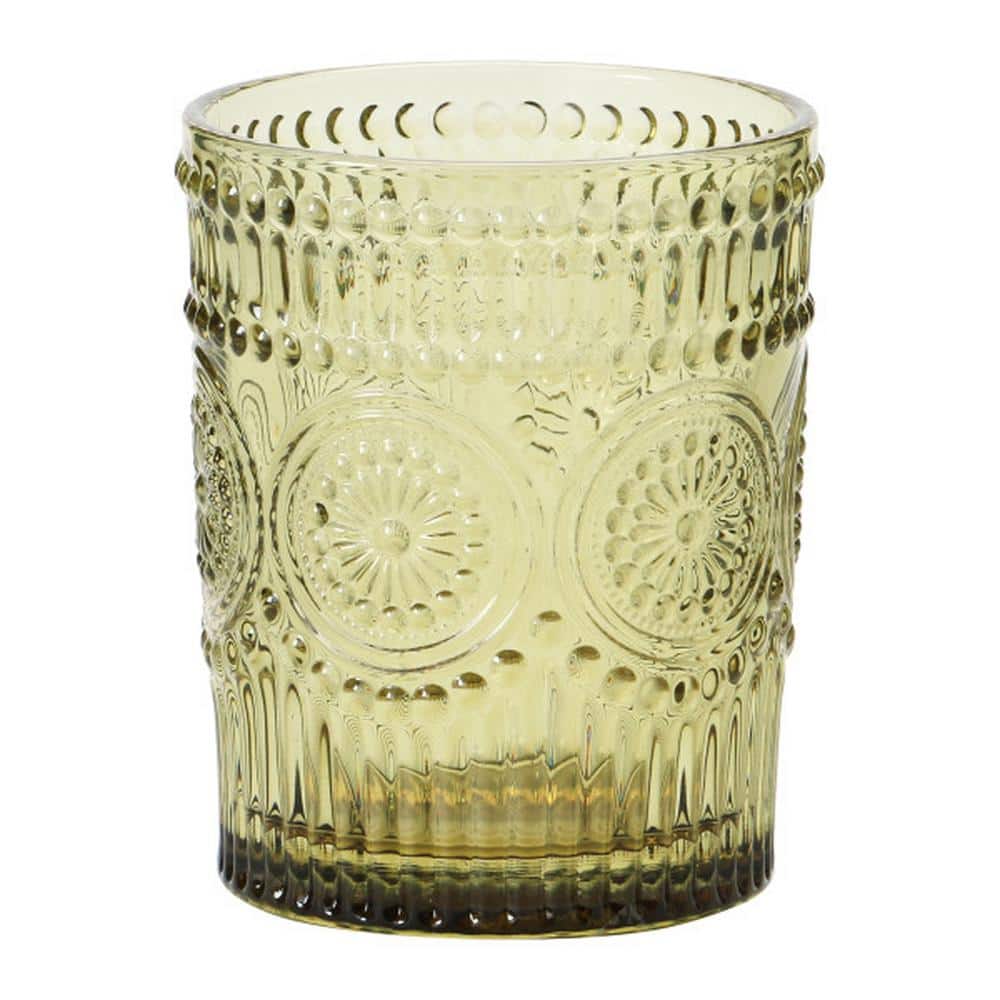 12 oz. Embossed Drinking Glass (Set of 4) - Hercitys