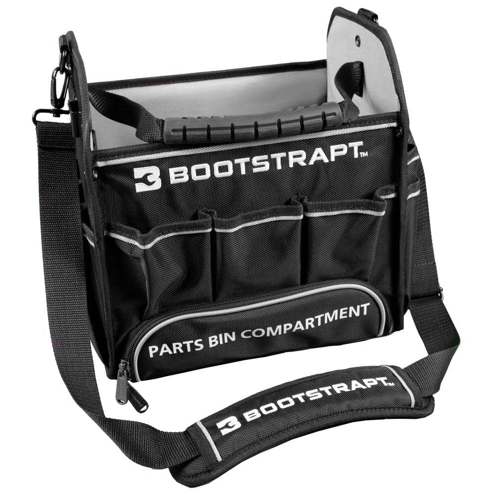 12 in. Electrician’s Tote Bag with Integrated Parts Bin Compartment - Hercitys