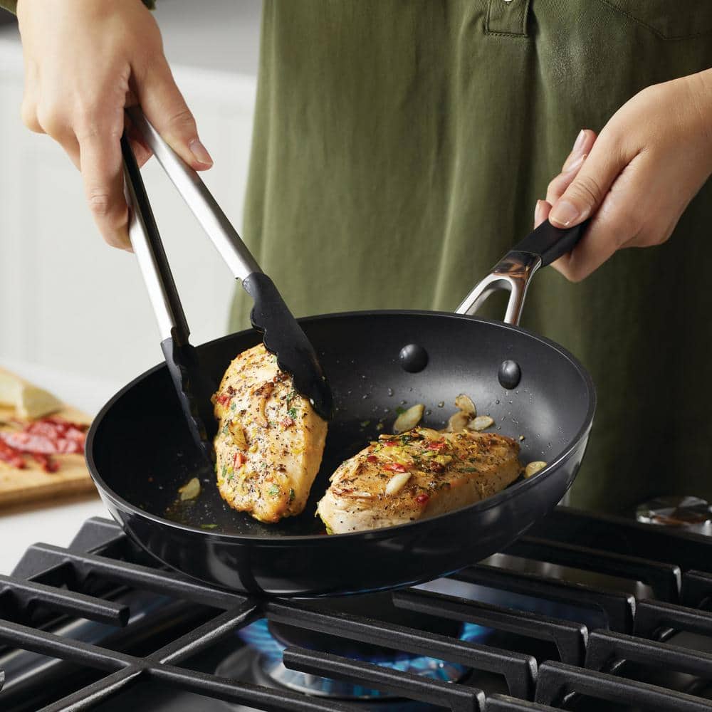 10 in. Hard Anodized Nonstick Aluminum Frying Pan Onyx - Hercitys