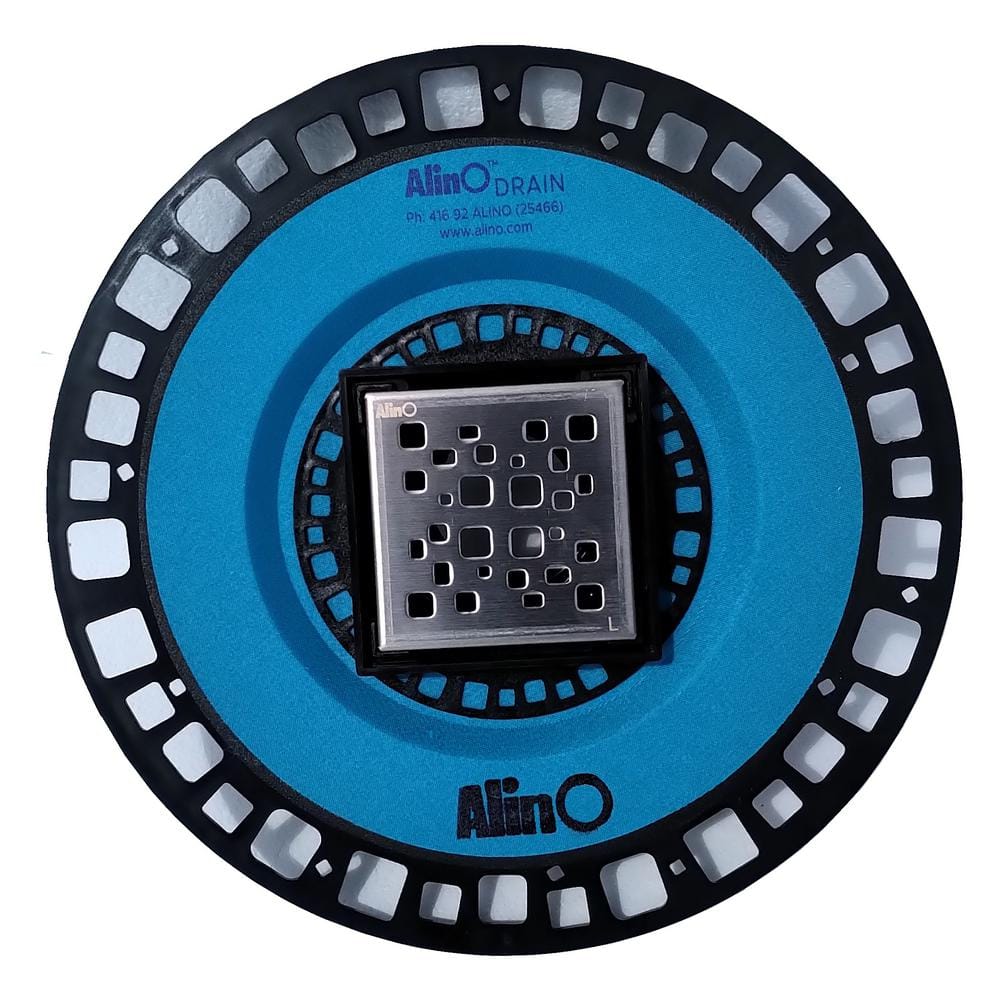 2-in-1 ABS Drain 4 in. x 4 in., Nickel - Hercitys