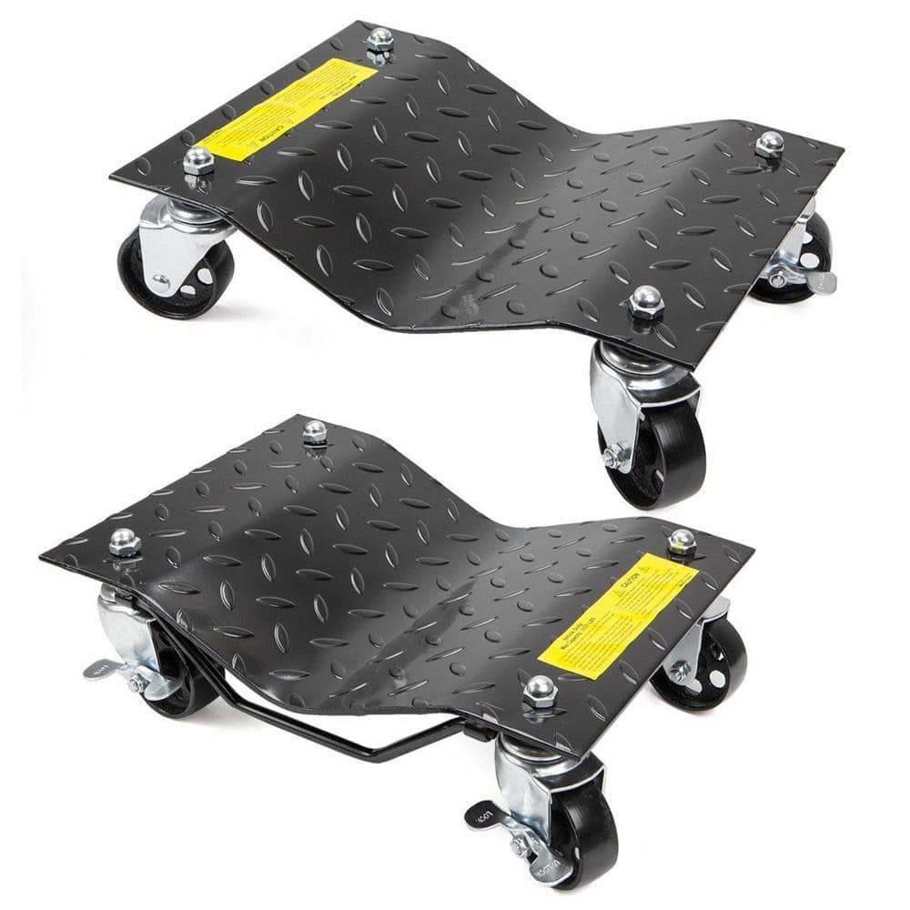 12 in. x 16 in. Skate 3000 lbs. Tire Set of 2 Auto Dolly Car Dolly Wheel Repair Slide - Hercitys