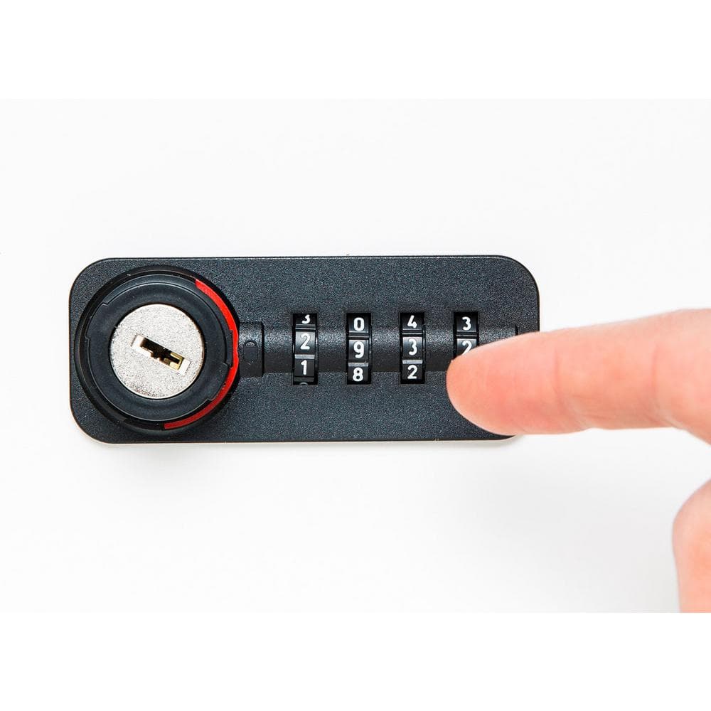 3-5/16 in. Black Left Hand Fixed Code Combination Furniture Lock - Hercitys