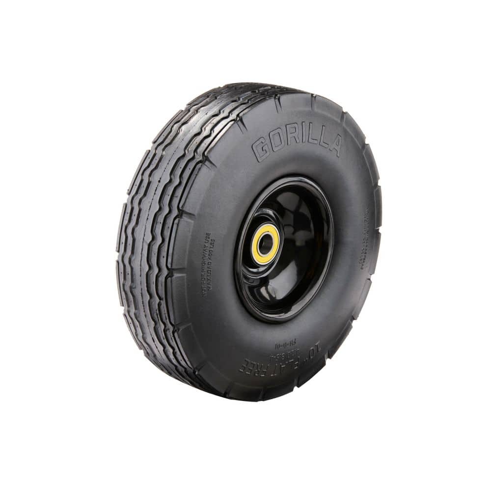 10 in. Heavy-Duty No-Flat Hand Truck Replacement Tire (1 pack) - Hercitys