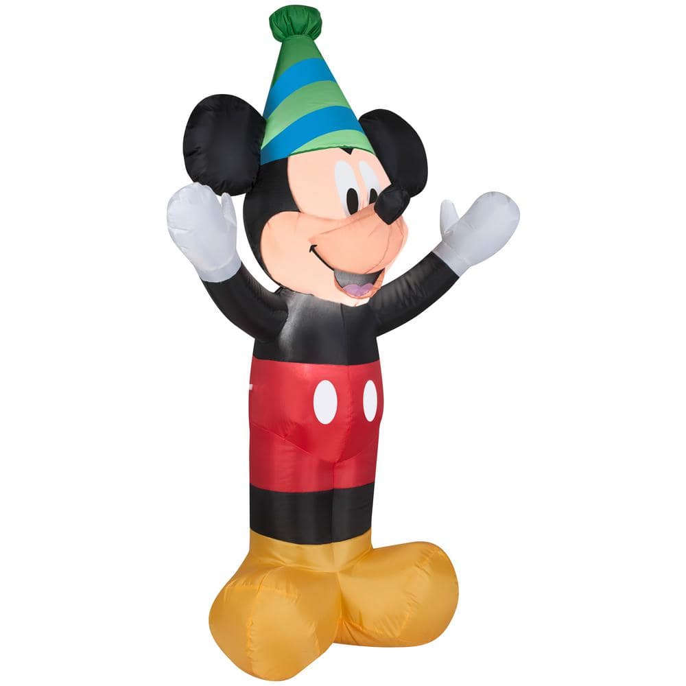 4 ft. Tall Airblown Mickey with Party Hat - Hercitys