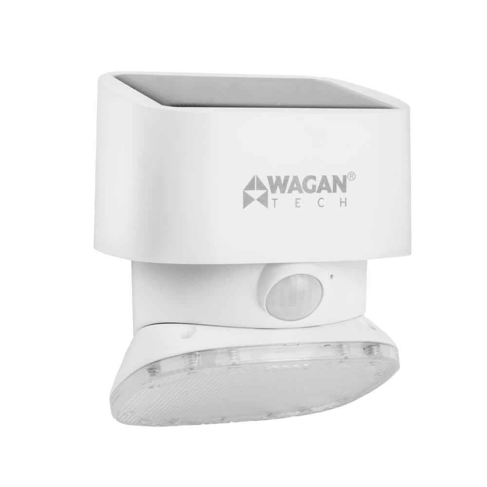 20-Watt Equivalent 2000 Lumens Solar Integrated LED Powered White Wall Light - Hercitys