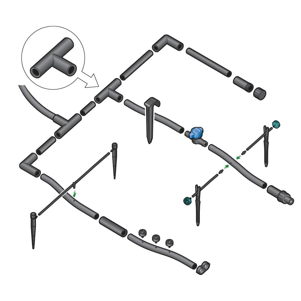 1/2 in. 0.700 OD Compression Tee (15-Pack) - Hercitys