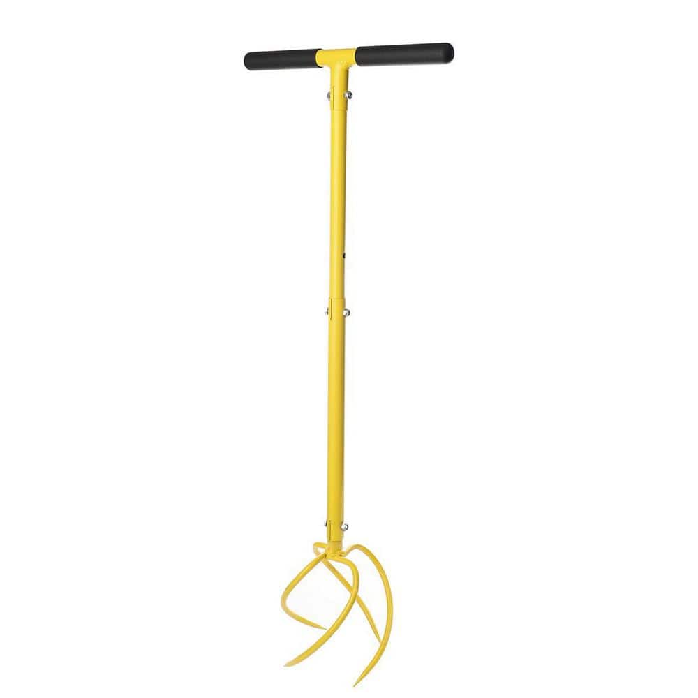 39 in. Height Adjustable Garden Claw Twist Tiller Hand Cultivator - Hercitys