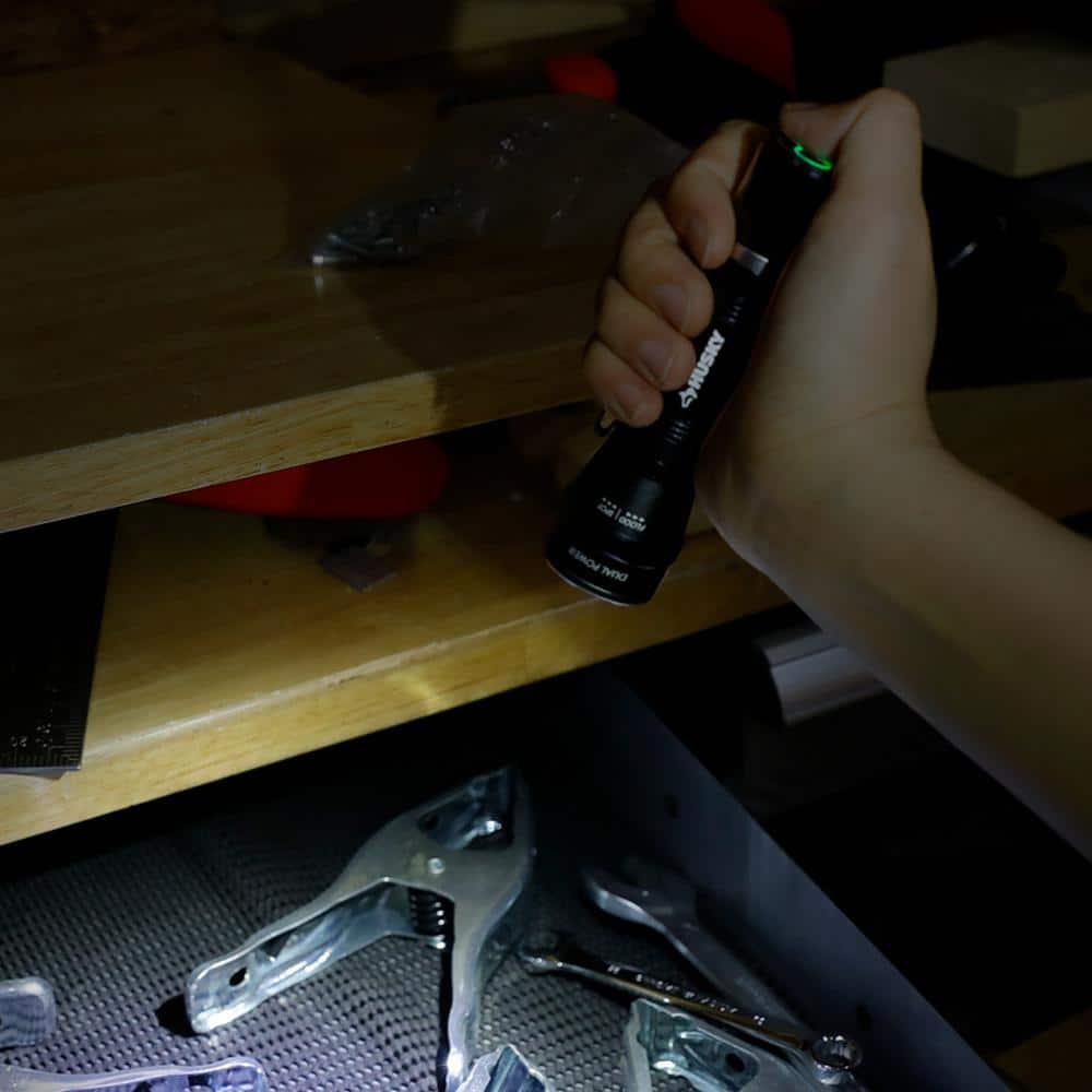 500 Lumens Dual Power Aluminum Flashlight 3.7-Volt 1200 mAh Rechargeable Replacement Battery - Hercitys