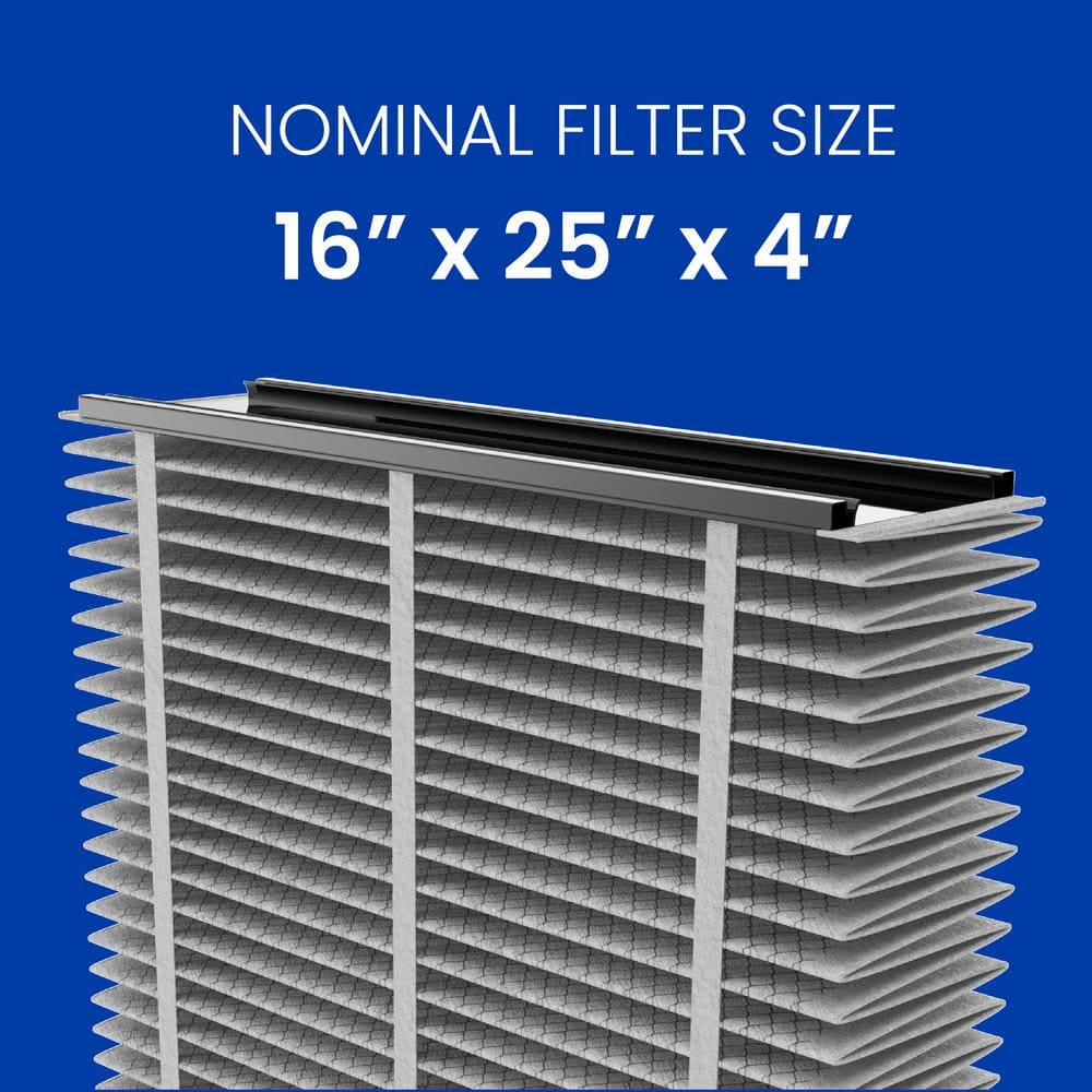 413CBN 16 in. x 25 in. x 4 in. MERV 13 FPR 12 Carbon Pleated Filter For Models 1410/1610/2410/2416/3410/4400 (1-Pack) - Hercitys
