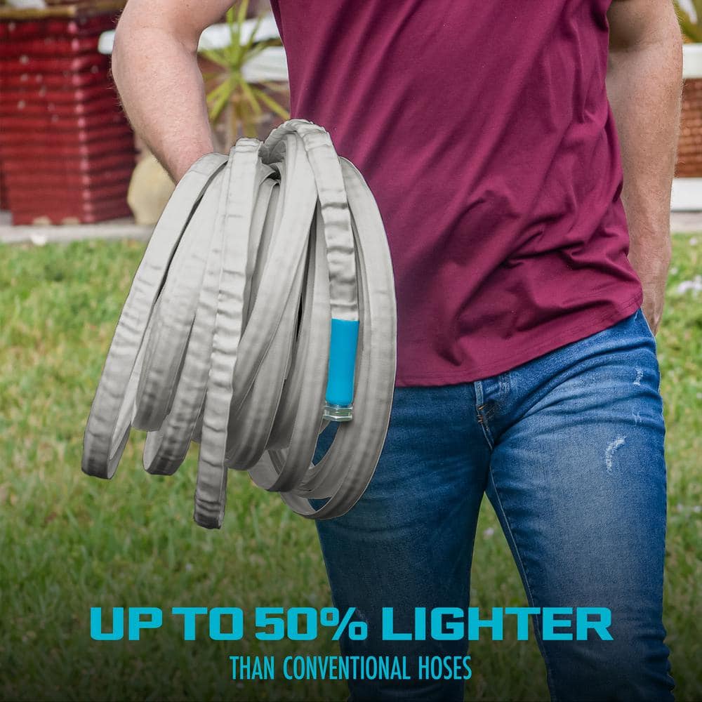 1/2 in. Dia. x 100 ft. Xtreme Fiber jacket Garden Hose, Metal Fittings - Hercitys