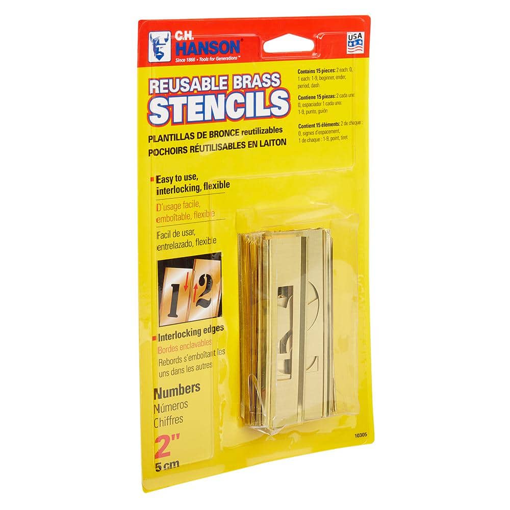 2 in. Stencil Number Set (15-Piece) - Hercitys