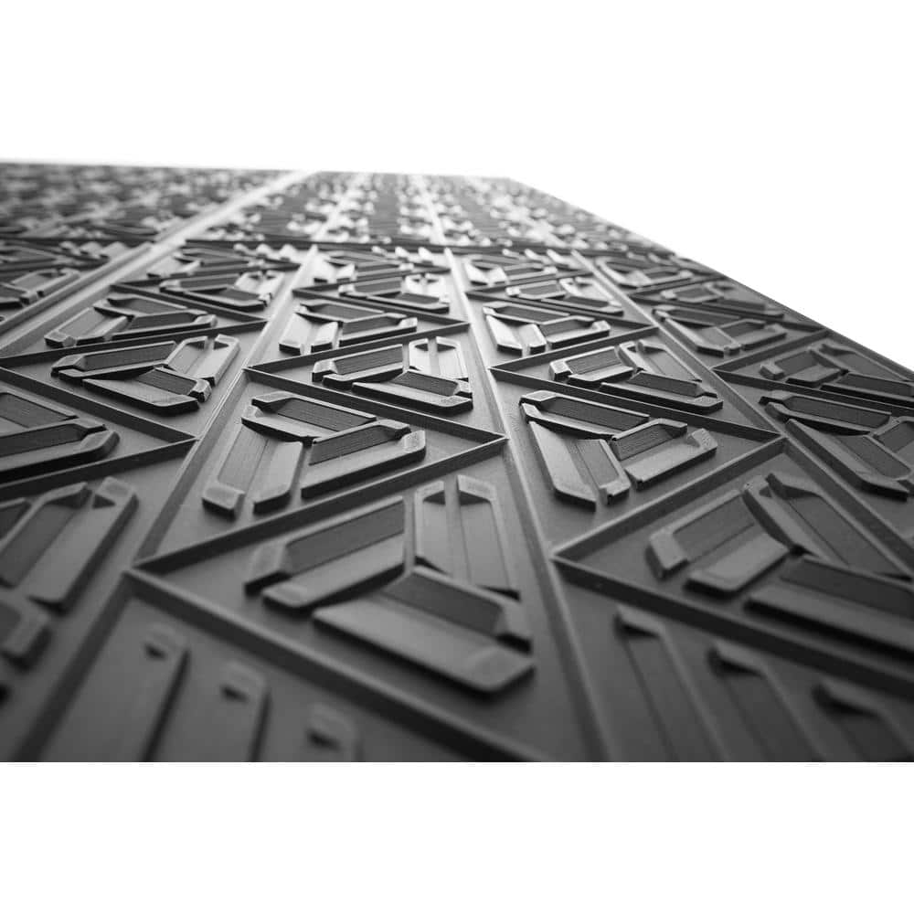 2 ft. x 6 ft. Triangular Ridged Outdoor Shoe and Boot Scraper Mat - Hercitys