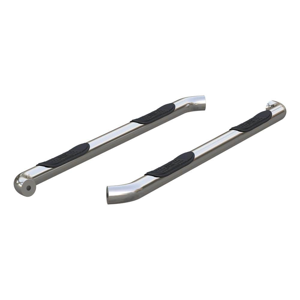 3-Inch Round Polished Stainless Steel Nerf Bars, No-Drill, Select Dodge Durango - Hercitys