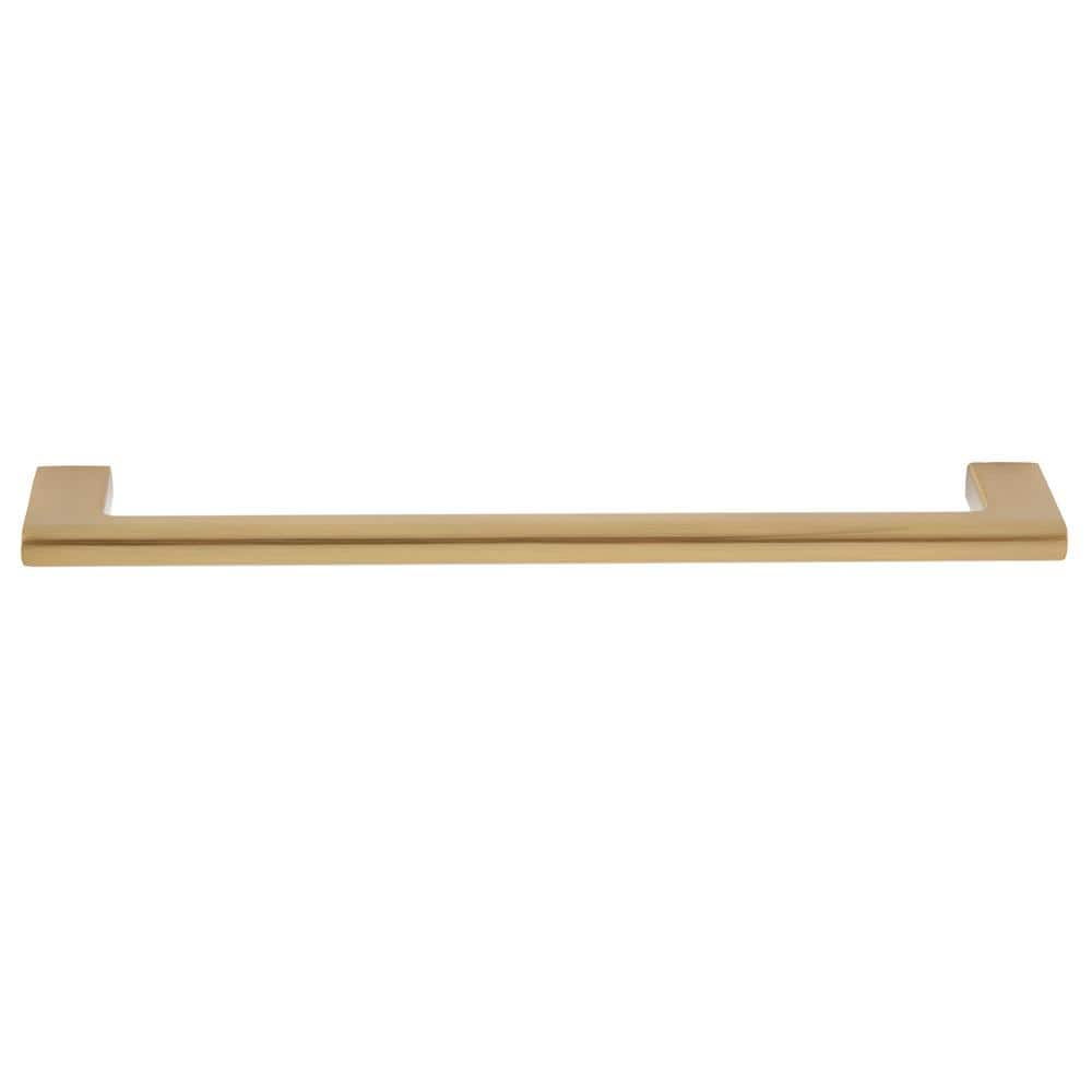 5-Pack Vail 8 in. (203 mm) Center-to-Center Modern Satin Brass Bar Drawer Pull - Hercitys