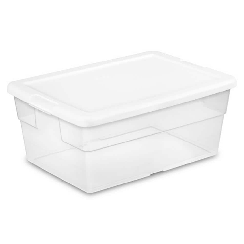 16 Quart Clear Stacking Storage Container Tub, 36 Pack 16448012 - Hercitys