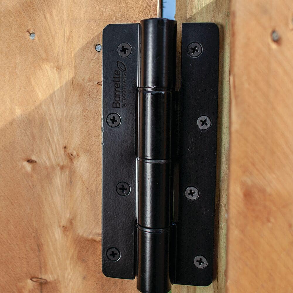 3.125 in. x 7.187 in. Aluminum Black Heavy-Duty Butterfly Hinge (2-Pack) - Hercitys