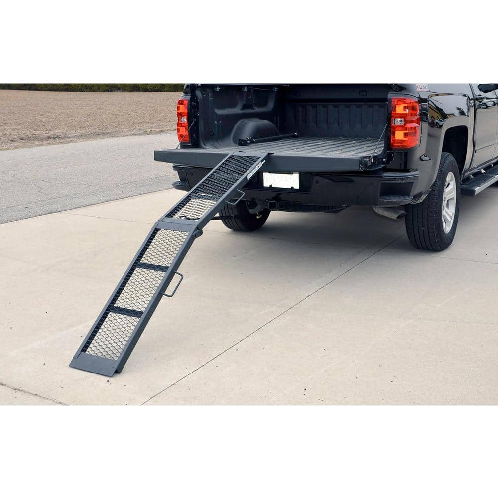 11 in. x 80 in. Steel Centre Folding Mesh Loading Ramp - Hercitys