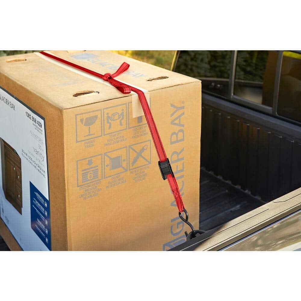 10 ft. x 1 in. Cam Buckle Tie-Down Straps with S-Hook (4-Pack) - Hercitys