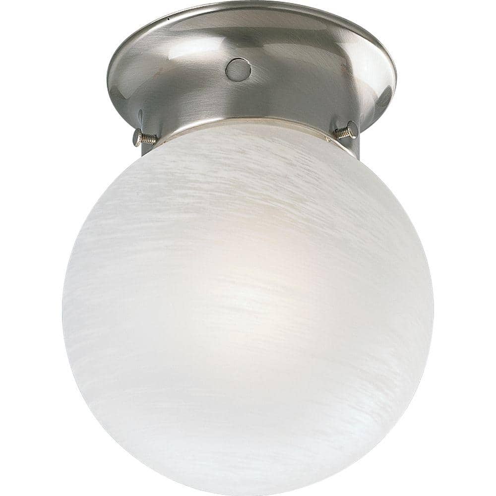 1-Light Brushed Nickel Flushmount - Hercitys