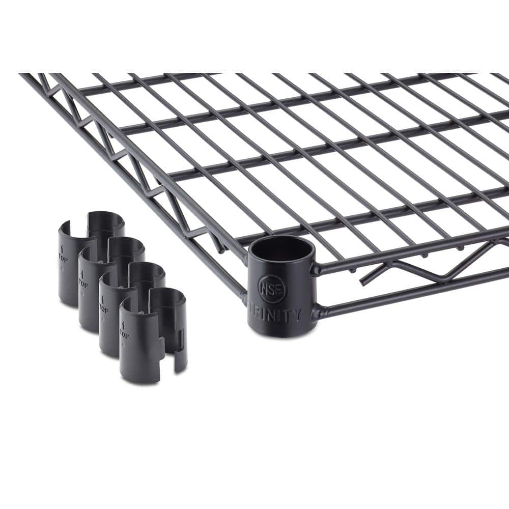 48 in. W x 18 in. D Individual Black Steel Wire Shelf - Hercitys