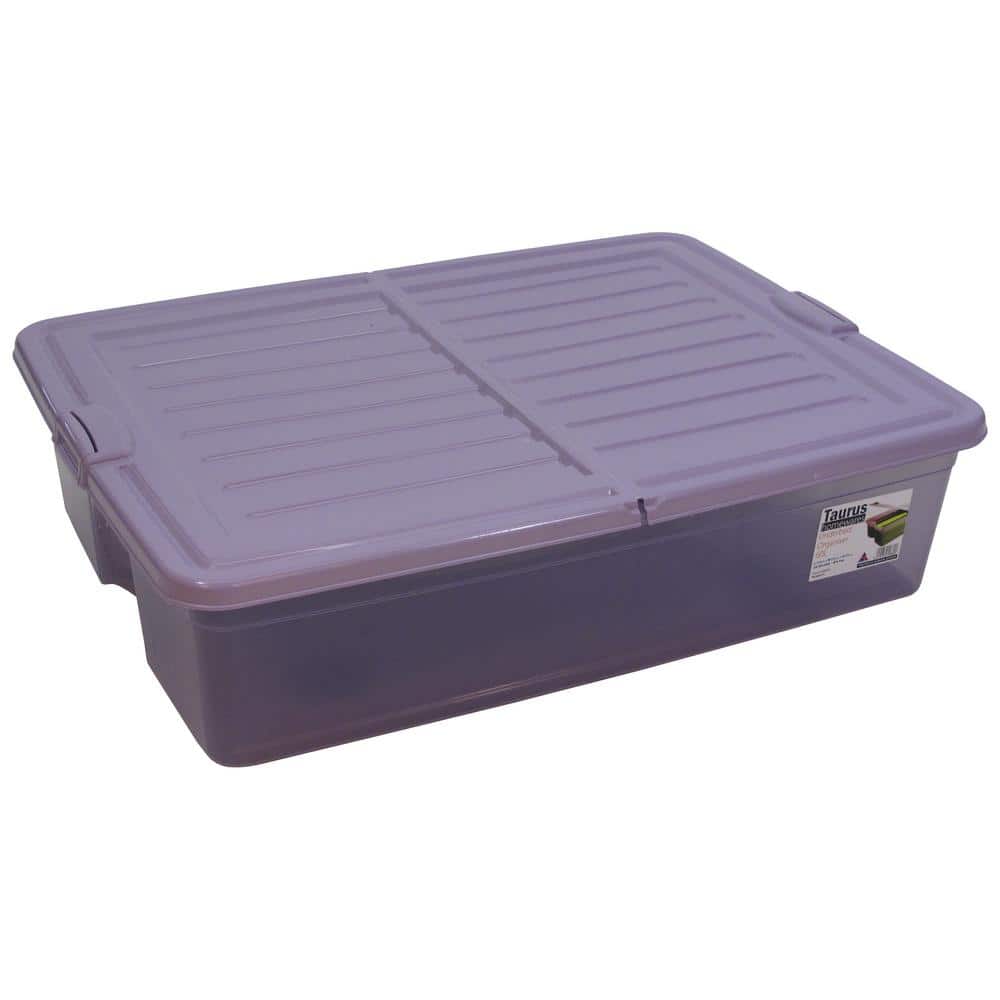 13 Gallon UNDERBED Storage Tote in Lavendar - Hercitys