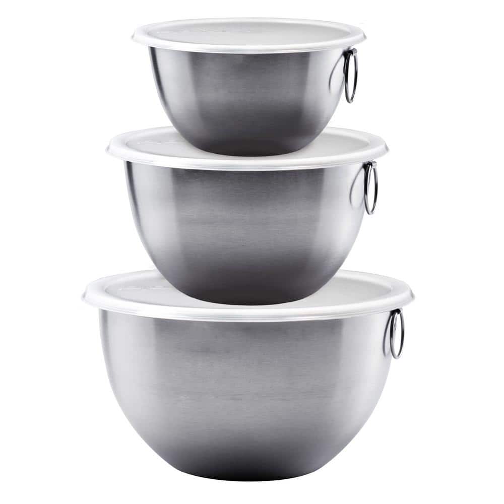 3-Piece Stainless Steel Mixing Bowl Set - Hercitys