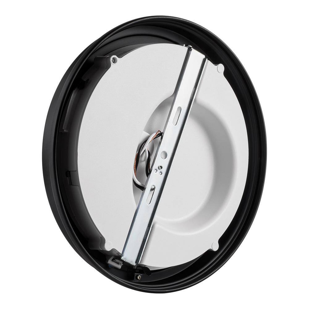 11 in. Matte Black 3-CCT LED Round Flush Mount, Low Profile Ceiling Light (2-Pack) - Hercitys
