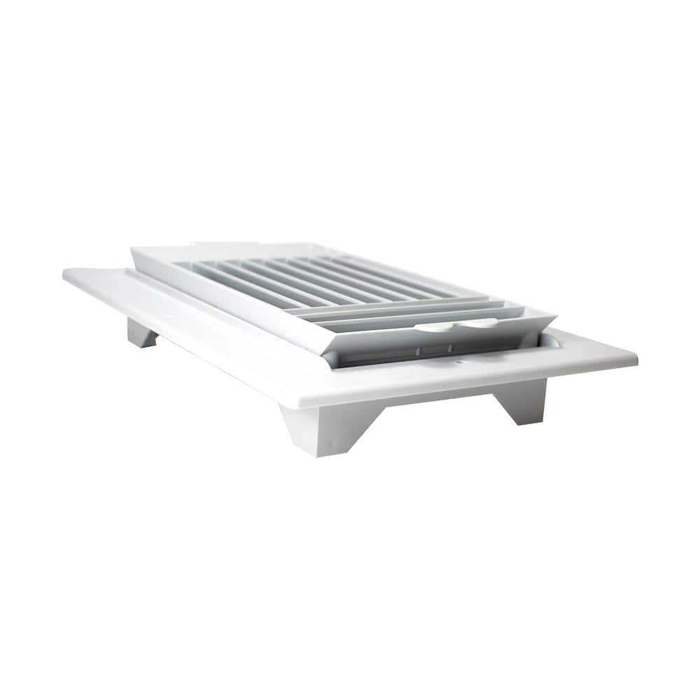 10 in. x 6 in. Plastic Ceiling Register 3-Way - Hercitys