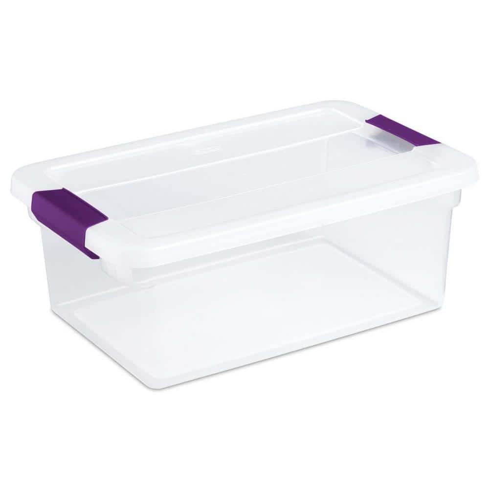15 and 6 qt. ClearView Latch Storage Bin Containers - Hercitys