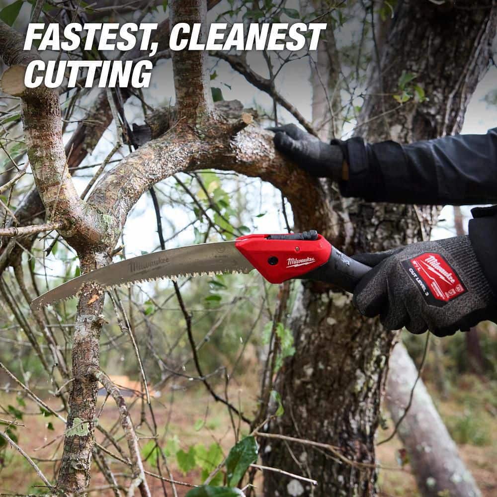 10 in. High Carbon Steel Blade Pruning Saw with Secondary Blade Position - Hercitys