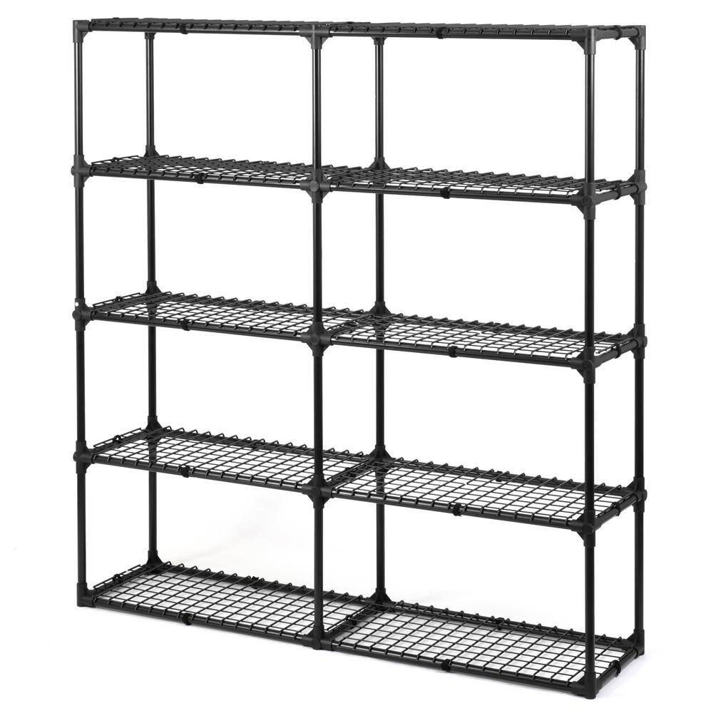 5-Shelf Wire Rack with Cover (2-pack) - Hercitys