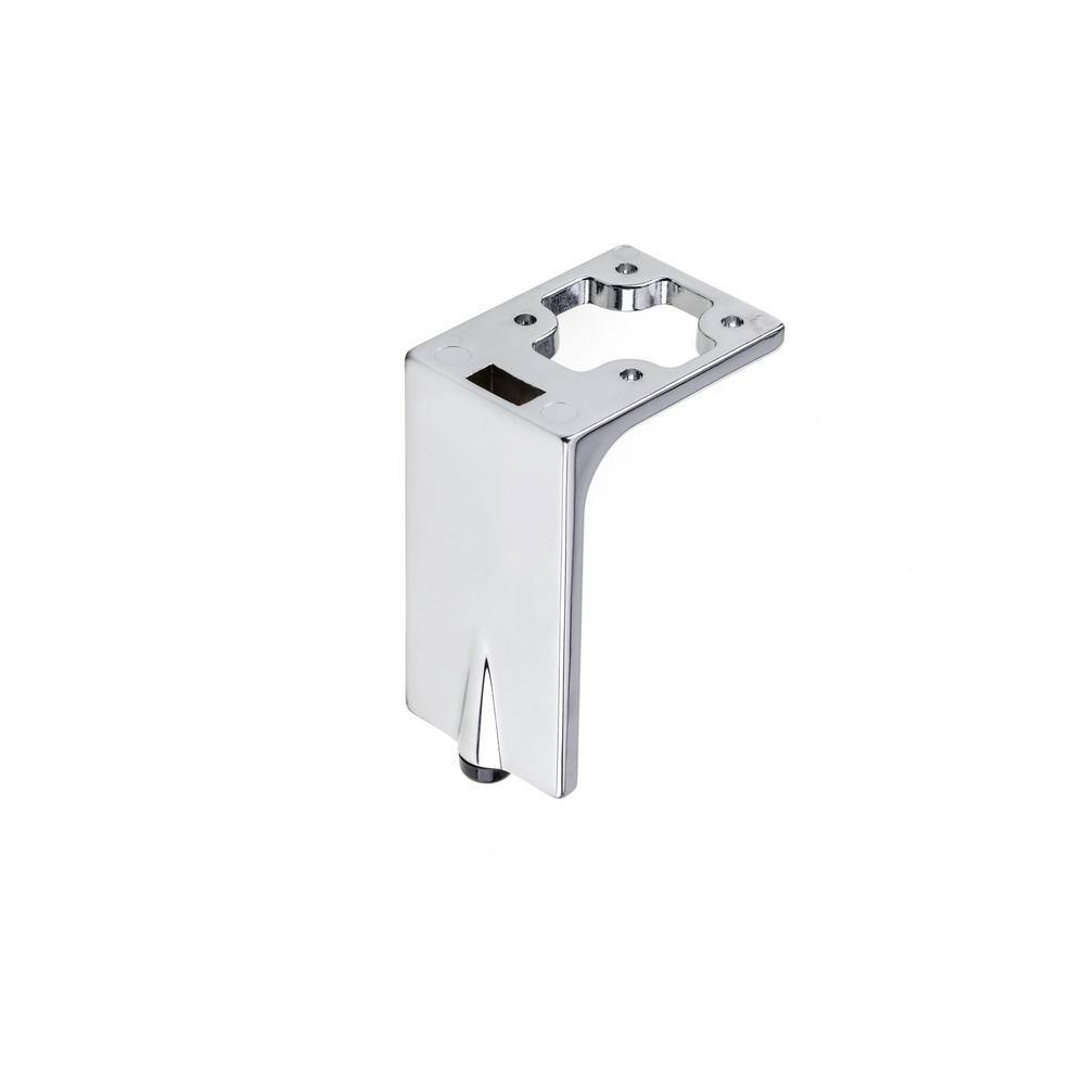 5 1/2 in. (140 mm) Chrome Zamak Furniture Leg with Leveling Glide - Hercitys