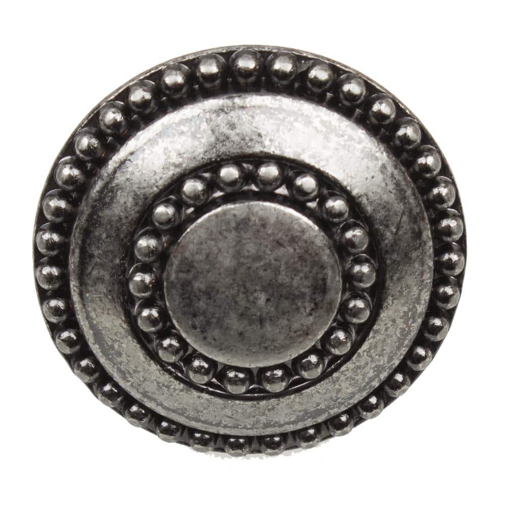 1-3/8 in. Dia Weathered Nickel Round Celtic Medallion Cabinet Knob (10-Pack) - Hercitys