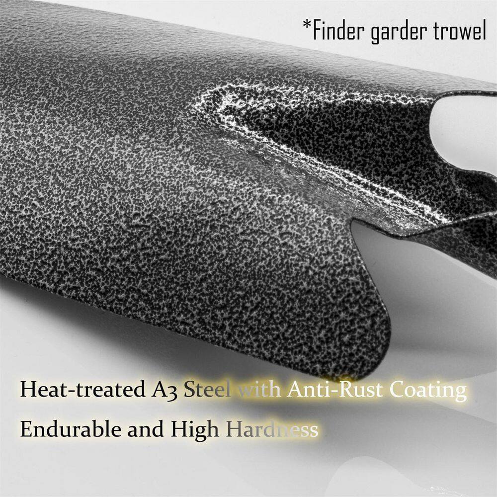 11.4 in. 5-Tine Steel Mini Hand Cultivator with Anti-Rust Comfortable Handle - Hercitys