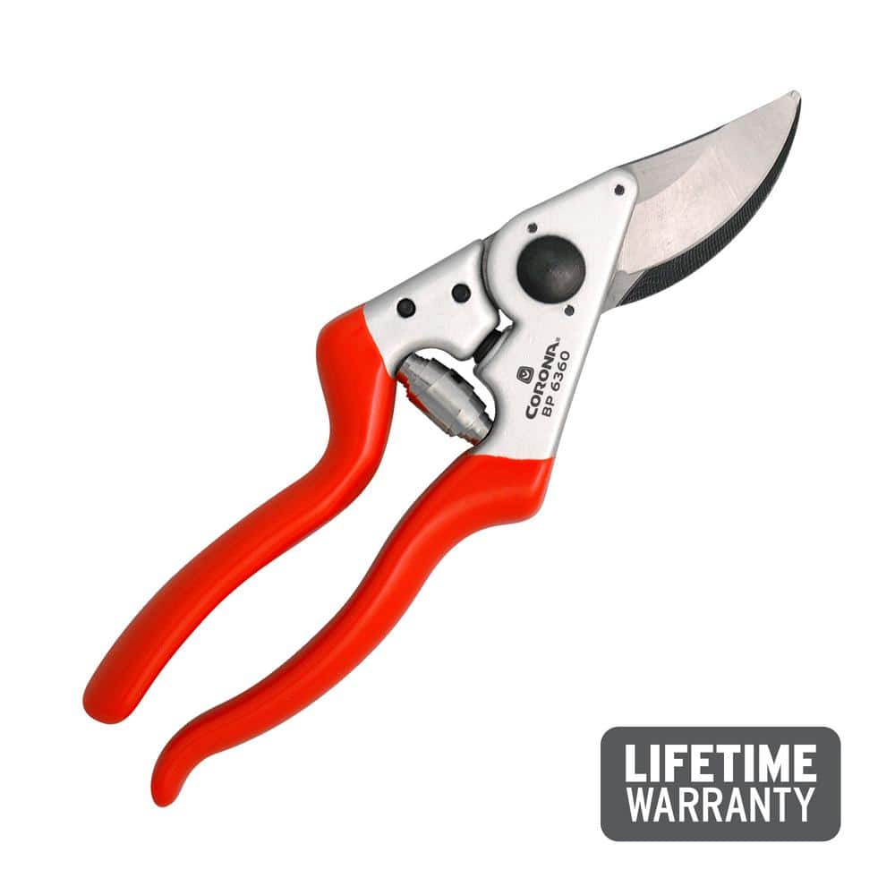 2.625 in. Angled High Carbon Steel Blade with Forged Aluminum Handles Right-Handed Bypass Hand Pruner - Hercitys