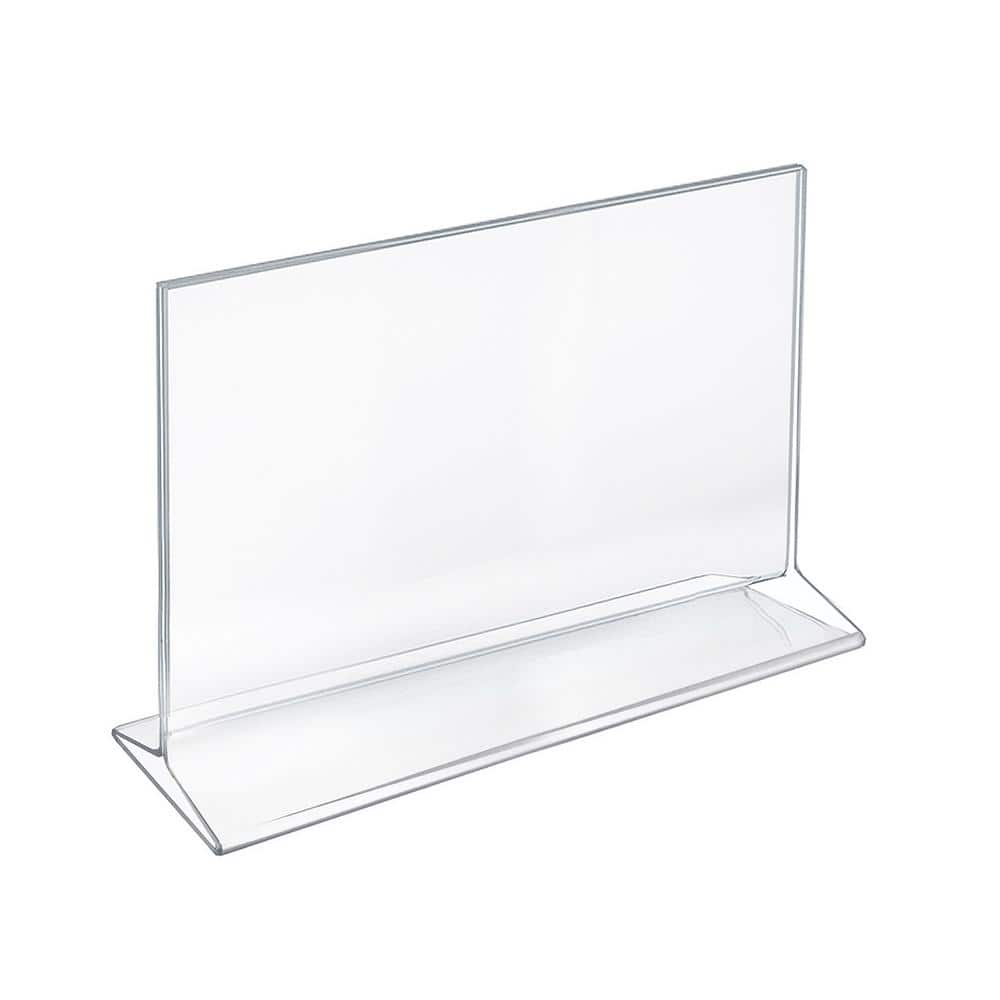 11 in. x 8.5 in. Horizontal Top Load Acrylic Sign Holder (10-Pack) - Hercitys