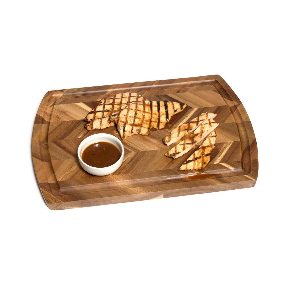 12.3 in. W. x 18 in. Rectangle Herringbone Cutting Board - Hercitys