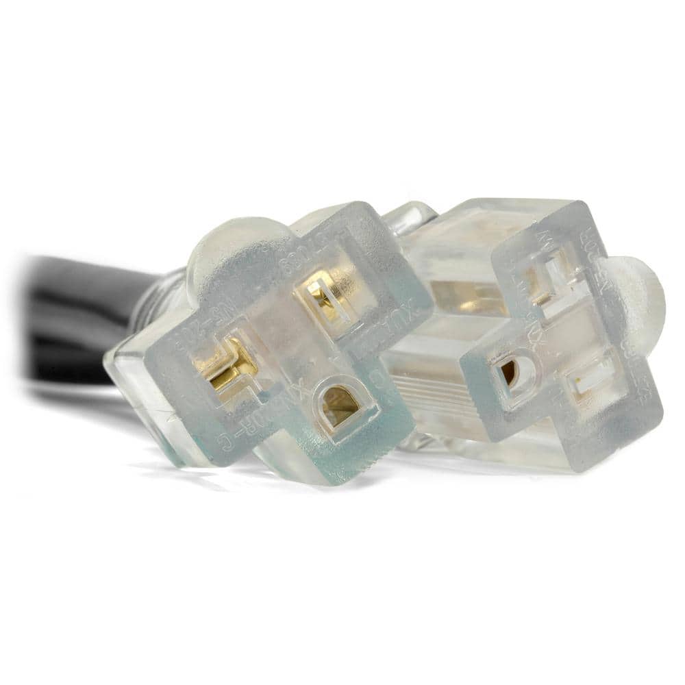 3 ft. 10-Gauge SJTW Generator Extension Cord Splitter (Converts TT-30R to two 5-20R outlets) - Hercitys