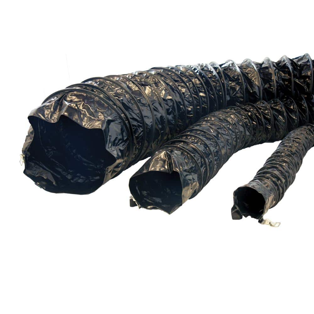 14 in. D x 25 ft. Coil Flexible Ducting Air Ventilator Black - Hercitys