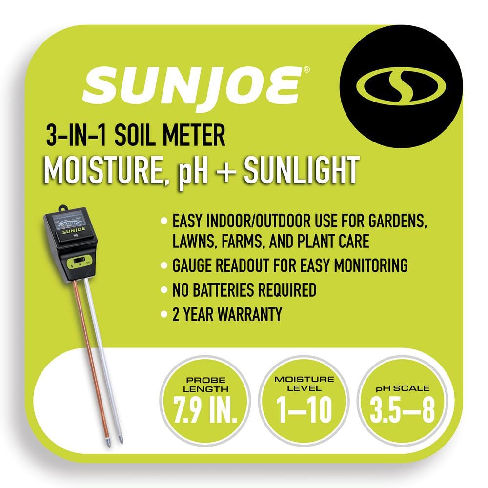 3-In-1 Soil Meter with Moisture, PH and Light Meter for Indoor/Outdoor Gardens - Hercitys