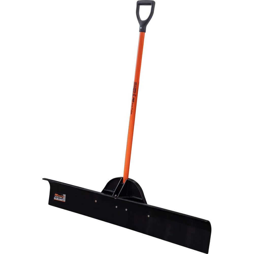 48 in. Polyethylene Snow Pusher Shovel w/ Fiberglass Handle - Hercitys